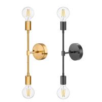 Lámpara De Pared Dorada Para Interiores E27 Decoración De Muebles Iluminación Para Pasillo Dormitorio Instalación De Montaje Incluye Bombilla Dimmer Y Dispositivo Inteligente - details 0