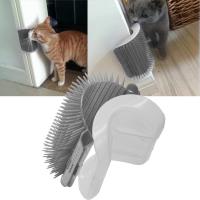 Rascador De Esquina Para Gatos Con Groomer Y Nepenthe Suave Rascador De Cara Para Limpieza Y Masaje De Pared Para Gatos Longos - details 1
