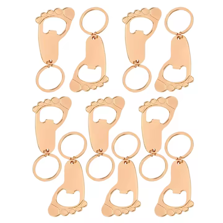 Llavero Abrebotellas Bebida Metal Para Baño De La Madre 10 Piezas Recuerdos De Gracias Para Invitados Regalos De Baño De La Madre - 1