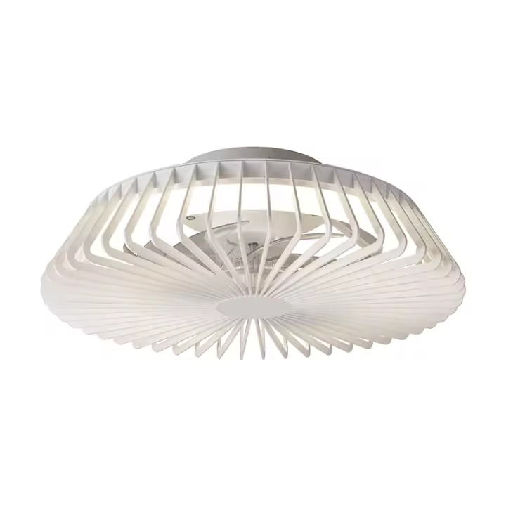Ventilador con luz LED y aspas ocultas HIMALAYA MINI, blanco, 70W 4600Lm, 2700K - 5000K de Mantra iluminación | LeonLeds - 1