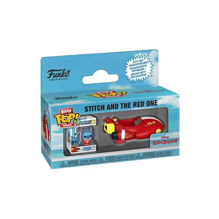 Funko Pop Bitty Rides Disney Lilo y Stitch Figura Stitch con The Red One - 1
