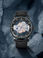 Reloj De Cuarzo TOMI Para Hombres Y Mujeres Reloj De Lujo Casual Con Diamantes Huecos Material De Correa PU Estilo Moda Y Casual - details 11