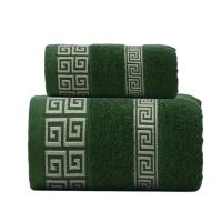 Juego De Toallas De Baño Negras 100% Algodón Bordadas Regalo De Navidad Para Uso En Hogar Y Hotel Toallas Deportivas - details 10