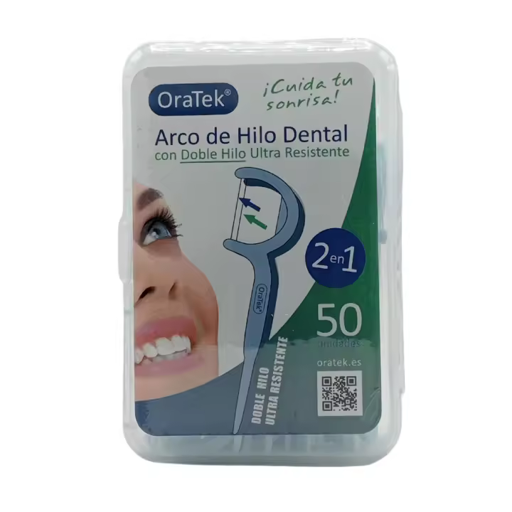 ARCO DENTAL DOBLE HILO CAJA - Oratek - Caja de 50 unidades para una higiene óptima y precisa - 1