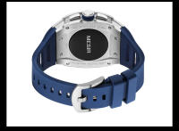 Reloj De Cuarzo Para Hombre MEGIR De Acero Inoxidable 316 Con Correa De Silicona Resistente Al Agua Y Luminosa Cronógrafo Con Fecha Automática - details 7