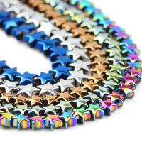 Cuentas De Estrella De Cinco Puntos De Hematita Azul Y Dorado Color Morado Natural Para La Creación De Joyería Pulseras Y Collares DIY - details 3