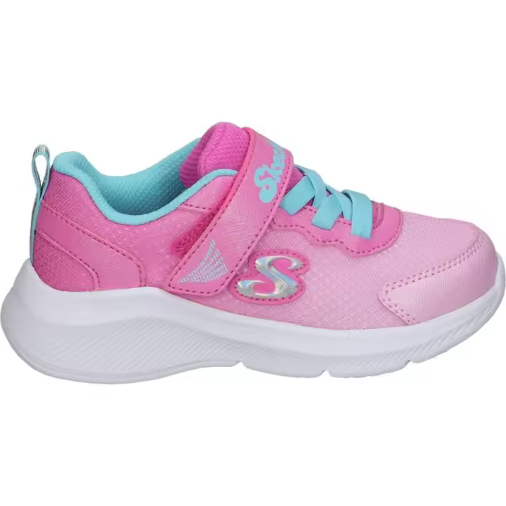 SKECHERS | Deportivas Skechers Sole Swifters Cutie Walk para Niña – Zapatillas en Color Rosa y Azul – Sneakers con Cordones y Velcro – Máxima Sujeción – Ligeras – Versátiles y Cómodas – Modelo 303579N-PKLB - 1