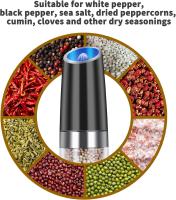 Molinillo Eléctrico automático para pimienta y sal, herramienta de cocina con luz LED, ajustable, sin aspereza,  para cocina, camping, picnic, Gadgets de cocina-Black Friday-regalo de Navidad - details 6