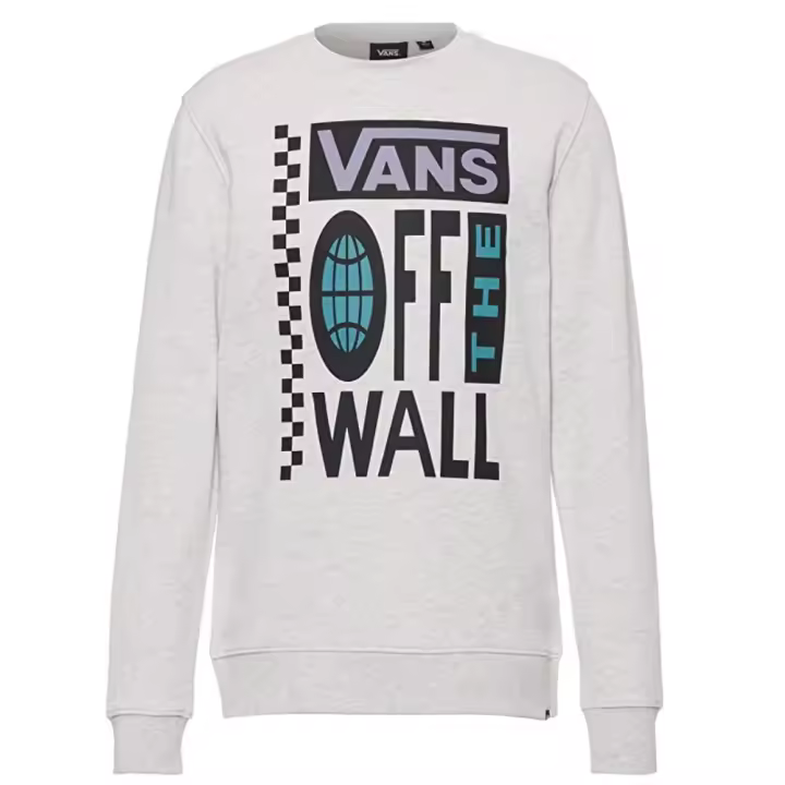 Sudadera Vans Global Stack Crew-B Gris Hoodie Vn0004Wmt8J1 - 1