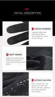 Guantes De Ciclismo Para Invierno a Prueba De Viento Táctiles Cálidos Y Resistentes Al Agua Para Hombres Y Mujeres Guantes De Motocicleta No Esmerilados De Silicona Antideslizantes - details 11