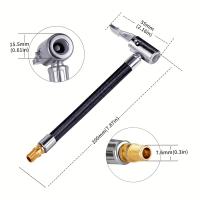 Adaptador Deホース Para Inflado De Neumáticos 20cm/7.87in Con Chuchito De Cobre Y Conector De Inflado Para Reparación De Neumáticos - details 0