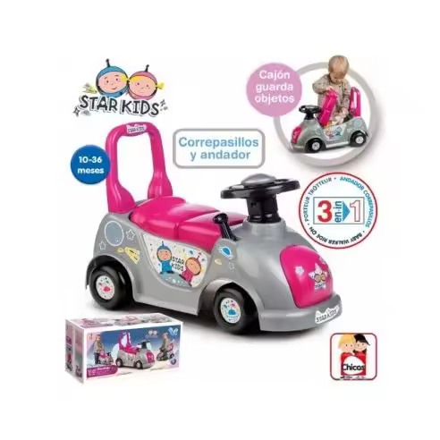 CORREPASILLOS STARKIDS ROSA CHICOS Raíz EDADES BEBES DE 9 A 12 MESES PRIMERA INFANCIA VEHICULOS DE ARRATRE Todos los juguetes - 1