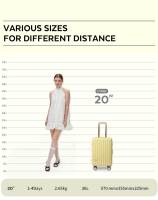 S7 STAR LG61635-LG61642 Maleta Elegante de Viaje, Cabina Equipaje Rígida 20in, Trolley Maleta PC con 4 Ruedas Giratorias Multidireccionales 360°, Equipaje Expandible de Moda Resistente Asa Telescópica, - details 2