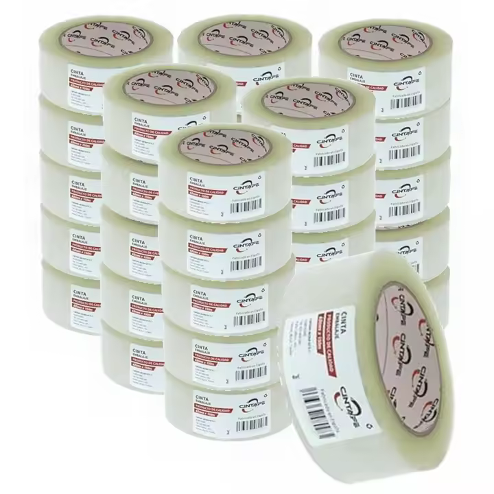 YIJIA Cinta Embalar Cinta embalaje Cinta adhesiva para Cajas y Paquetes-Color TRANSPARENTE-4.8X150M 36PC - 1