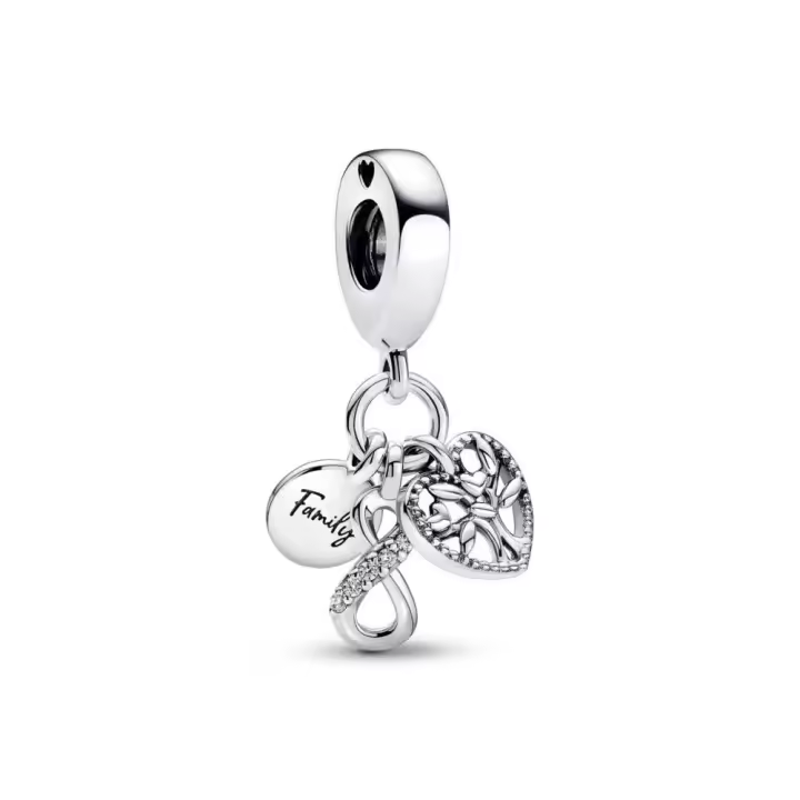 Charm Colgante Triple en plata de ley Inifinito Familia Pandora 792201C01 PANDORA Raíz Joyas Pandora MUJER inicio Charm Pandora Mujer Pandora Original - 1