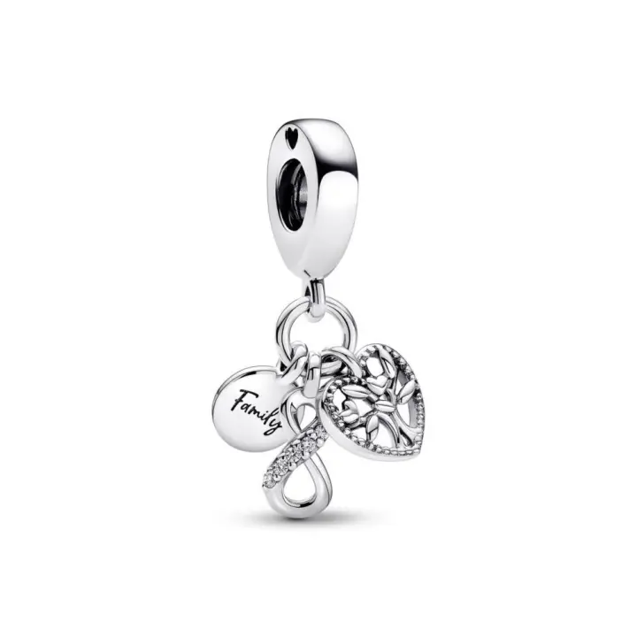 Charm Colgante Triple en plata de ley Inifinito Familia Pandora 792201C01 PANDORA Raíz Joyas Pandora MUJER inicio Charm Pandora Mujer Pandora Original - 1