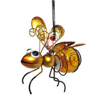 Lámpara De Insectos Voladores Solar Colgante Estatua De Metal Para Jardín Fuente De Luz Exterior Adorno Para Porche Y Jardín - details 9