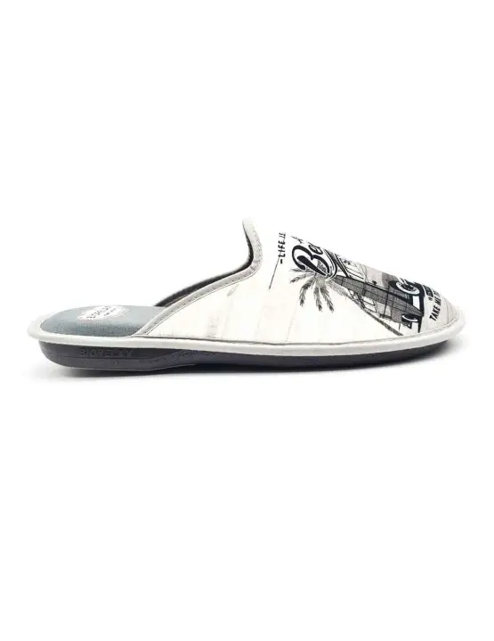 Zapatilla de Casa Cosdam Gris para Hombre - Diseño Transpirable para Viajes - 1