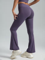 Pantalones De Yoga Para Mujer Cintura Alta Bootcut - Leggings Flared Para Ejercicio Y Ropa Casual - Activewear Cómodo Y Estiloso - details 11