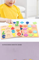 Juego Educativo De Rompecabezas De Madera Para Niños Con Formas Geométricas Y Números Montessori Aprendizaje Preescolar Juguete De Matemáticas Y Alfabeto - details 3