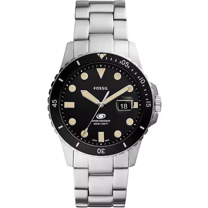 FOSSIL Reloj Fossil FS5952 para Hombre de Acero Inoxidable con Acabado Mixto de Color Plata y Correa Desplegable - 1