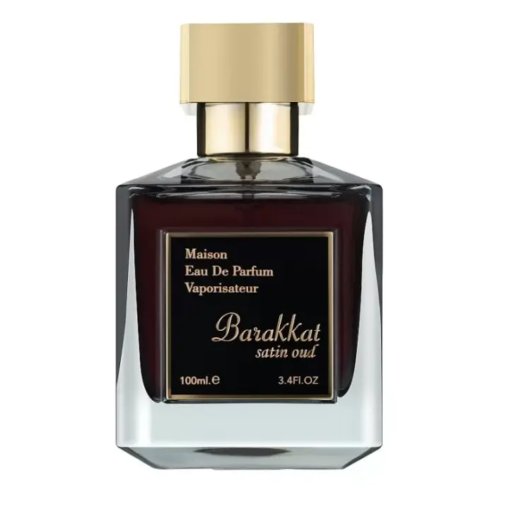 Perfume BARAKKAT SATIN OUD Fragance world 100ml +ATOMIZADOR 5ml Recargable GRATIS! Perfume UNISEX Perfume Árabe Original De Dubai Emiratos Árabes, oriental - 1
