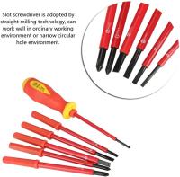 Juego de dethornilladores, 7 unids/set Aislado multi-función Cruz electricista deslizador conjunto SL3/SL4/SL5/SL6/PH1/PH2 - details 0
