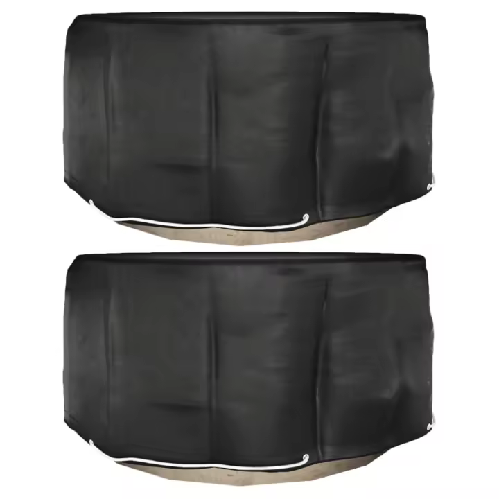 vidaXL Fundas para muebles de jardín 2 uds redonda en dimensiones Ø 230x90 cm/Ø 260x90 cm/Ø 325x90 cm y más | almacenamiento funcional diseño moderno para baño dormitorio sala - 1