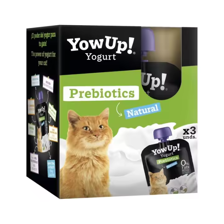 Yowup! Yogurt Natural Prebiotics Para Gatos 85 G Pack 3  Unid. - 1