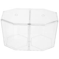 Acuario Octogonal Para Peces Betta Y Guppys Caja De Incubación De Alimentos Acrílico Transparente Para Reproducción De Peces En El Hogar - details 7