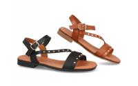 Sandalias Planas de Piel BDA Modelo 3079 - Tachuelas Metálicas Descubre la combinación perfecta de estilo y confort para este verano con nuestras sandalias planas, un diseño versátil ideal para cualquier ocasión. Fabricadas en Elche, España, con piel de p - details 0