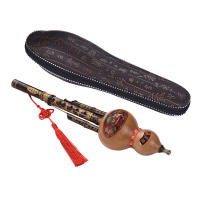 Flauta De Bambú Negro Hecha a Mano En China Hulusi Gourd Cucurbit Para Principiantes Y Amantes De La Música Con Estuche Clave De C - details 8