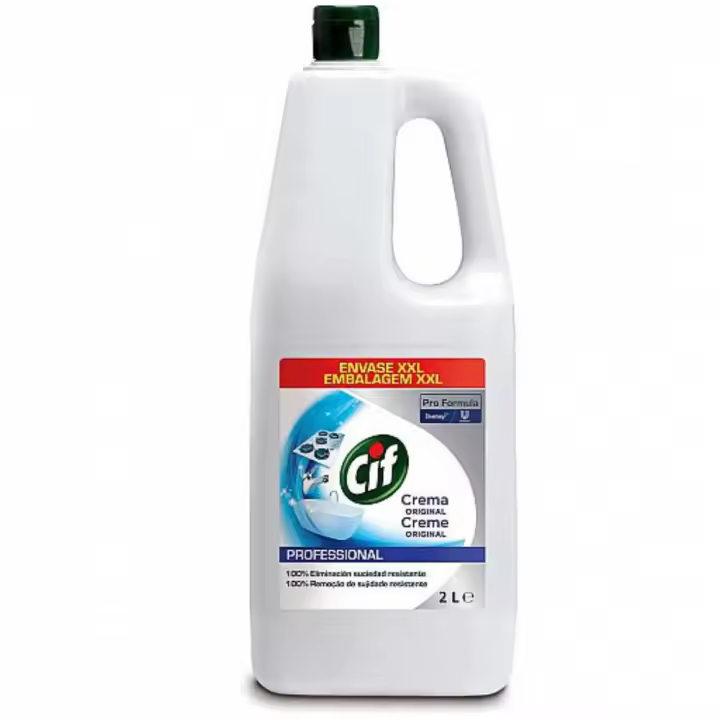 Crema Limpiadora Profesional Diversey para Vitrocerámicas y Superficies Duras de la Cocina o el Baño - 2L - 1