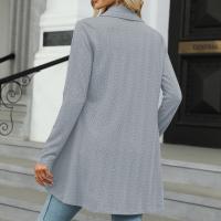 Chaqueta Abierta Delantera Para Mujer Casual De Manga Larga Ligera Tejida Suave Suéter Otoño Invierno Solido Estilo Calle - details 38