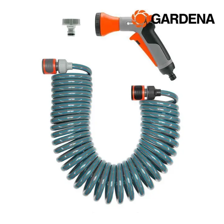 Kit de Manguera Espiral Flexible de Riego Longitud Total 10m Gardena - 1