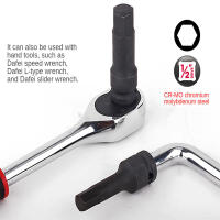 Kit De Brocas Hexagonales Para Aire 1/2 Pulgada Herramientas De Destornillador Y Destornillador De Ratchete Para Reparación De Herramientas De Impacto Y Manual - details 6