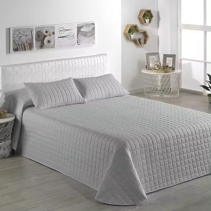 Colcha Bouti Cosida Hotel Itziar Gris Dhestia Home Comprar Colcha Bouti Cosida para Hotel Itziar Gris 6_22 - 1