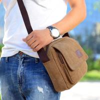 Bolso Bandolera De Lona Vintage Para Hombre Gran Capacidad Antirrobo Bolso Pequeño De Exterior Resistente Al Desgaste Monedero Negocios Bolsa De Hombro - details 11