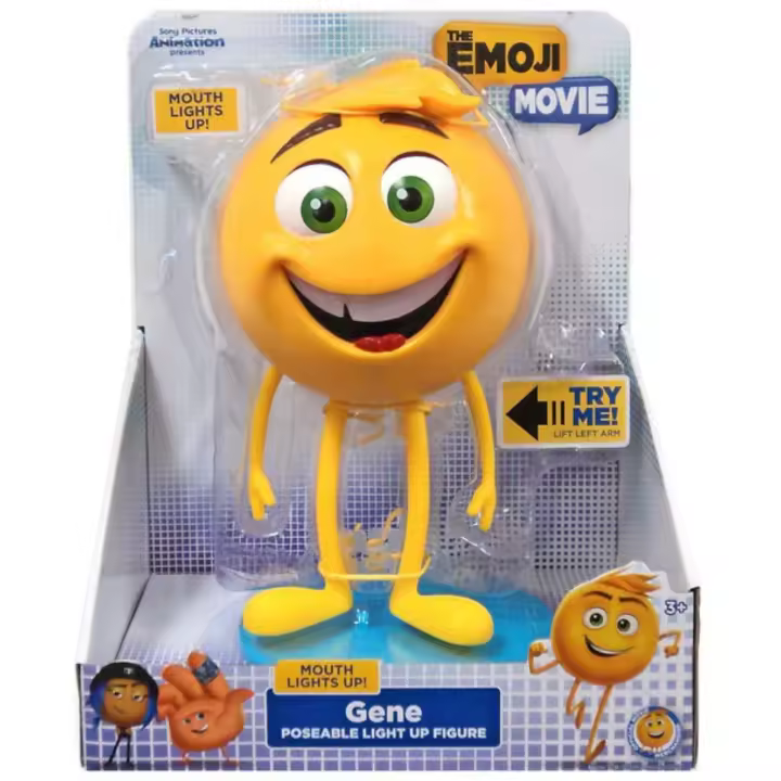 Figura de Gene - THE EMOJI MOVIE - Figura articulada - Incluye luces - 20 cm - Coleccionable - JUST PLAY - Mayores de 3 años - 1