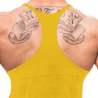 Camiseta Deportiva Hombre Sin Mangas Algodón Transpirable Estampado Cruzado Para Gimnasio Y Correr Top De Entrenamiento Fitness Con Dorsal Y - details 12