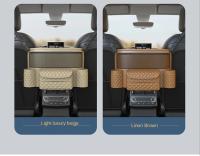 Bolsa De Almacenamiento Para Asiento Medio De Coche De Gran Capacidad En Cuero Negro Estilo Napa Soporte Para Artículos Colgante Para Espalda De Silla - details 11