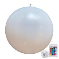 Bola LED Luminosa Para Jardín Y Piscina 16 Colores Bouncy Inflable Para Bodas Y Fiestas De Playa Decoración De Globos Redondos De PVC - details 10