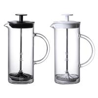 Tetera De Café Francesa 480ml Kesoto Para Oficina Y Camping Con Filtro De Café Pot Y Froter De Leche Material De Vidrio - details 3