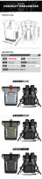 Mochila Motociclista Impermeable Motowolf 20L Bolsa De Motocicleta Duradera Con Reflejantes Casual Gran Capacidad Para Ciclismo Y Camping - details 0
