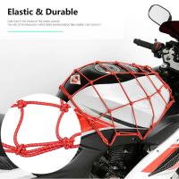 Red De Almacenamiento Elástica Para Motocicleta 40x40cm Organizador De Bolsas De Equipaje Reflectante Soporte Para Casco Accesorios De Motocicleta - details 3