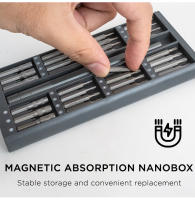 Juego De Destornilladores Precisión 25/63 En 1 Kit De Herramientas Profesionales Para Teléfonos PC Electrónicos Computadoras MacBook Con Bits Torx Hexagonales - details 2
