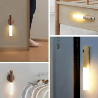 Lámpara Nocturna LED De Inducción Magnética Recargable Para Pasillo Armario Baño Y Dormitorio Luz Atmosférica De Encanto - details 5