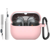 Funda De Silicona Suave Para Samsung Galaxy Buds 3/3Pro Con Lápiz De Limpieza Resistentes Al Choque Y Polvo Con Llavero - details 0