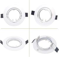 5pcs Soporte De Lámpara LED Recargable Redondo Ajustable Para Techo Fijación De Bola Ensamblaje De Metal Para Iluminación Doméstica - details 1