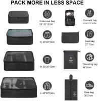 Caja de almacenamiento de equipo de viaje, Bolsa impermeable para artículos Esenciales de viaje, Ropa, Zapatos - details 0